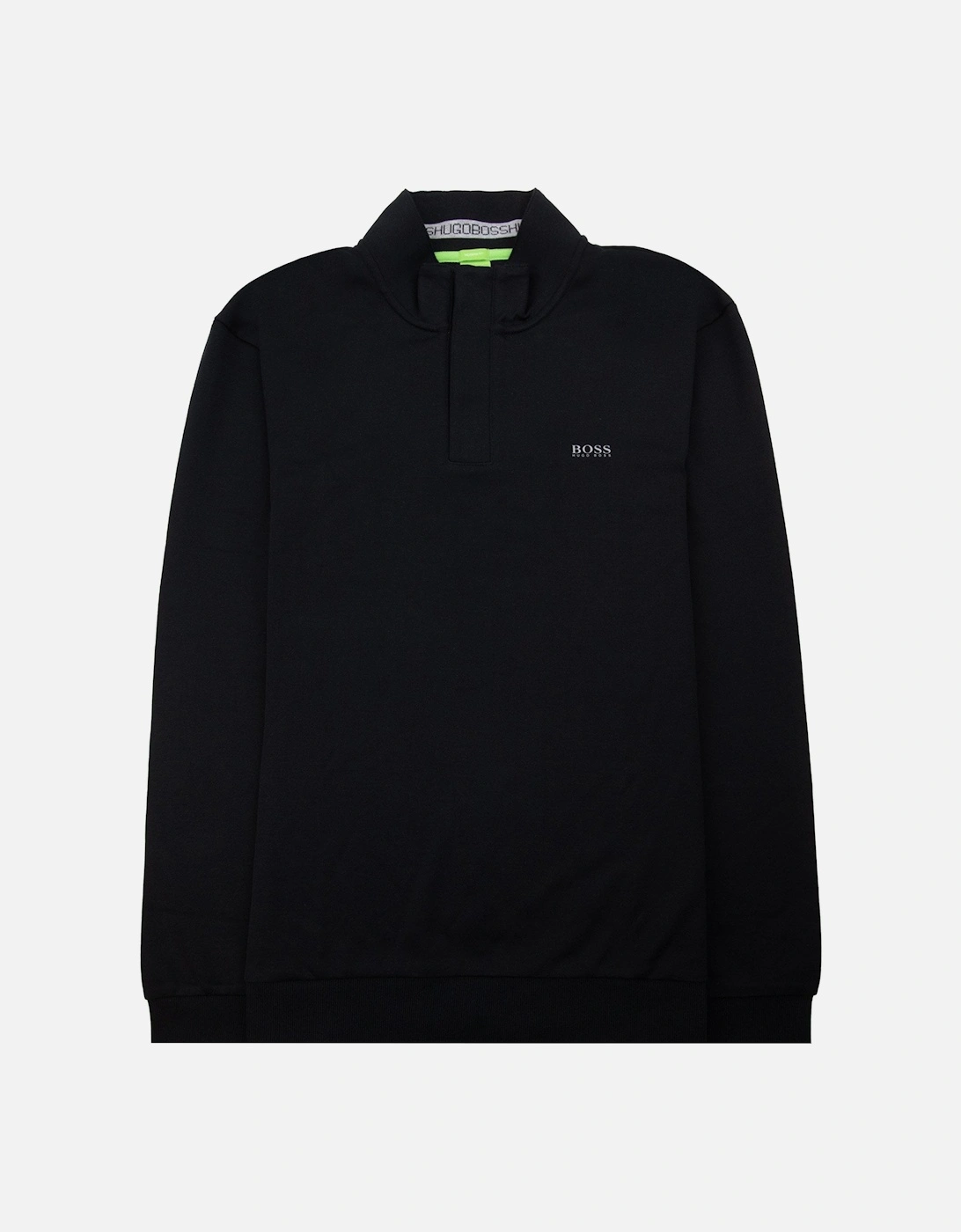 Sweat Half Zip Logo Jumper Black 001, 6 of 5