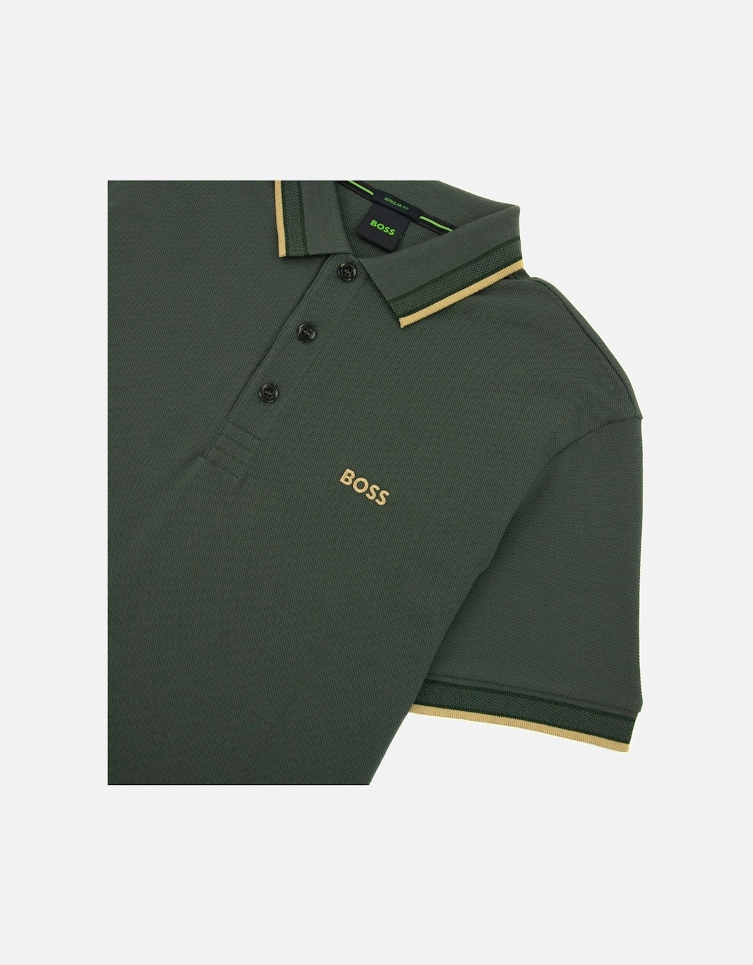 Embroidered Logo Paddy Polo Green 379