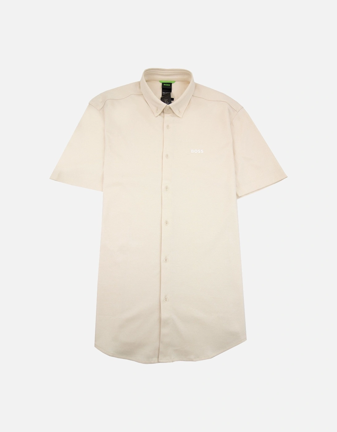 Regular-fit Shirt In Knitted Wrinkle-resistant Cotton Beige, 5 of 4