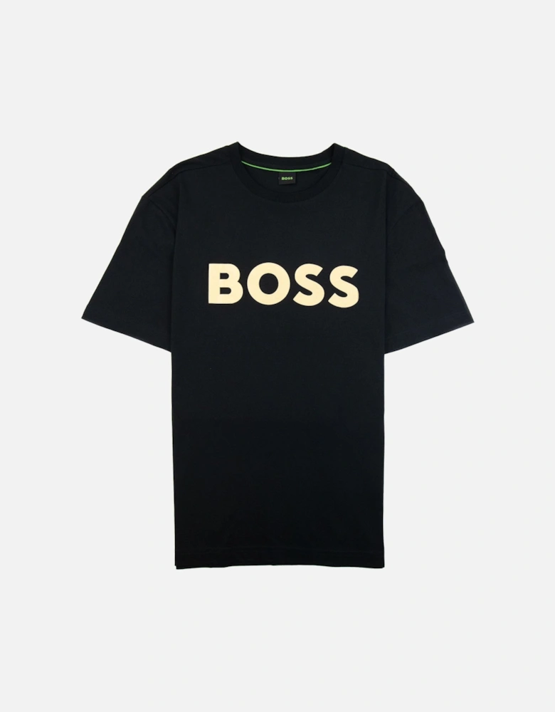 Tee 1 Logo Printed T Shirt Black 001