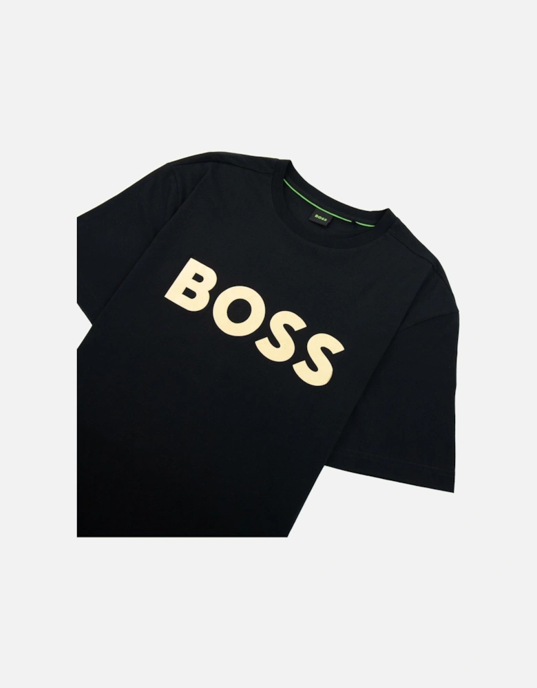 Tee 1 Logo Printed T Shirt Black 001