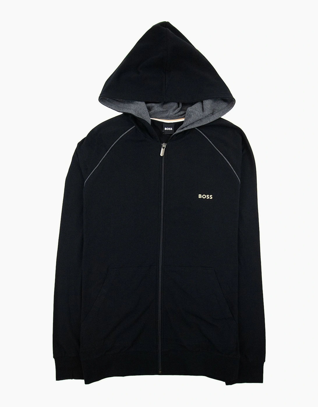 Hugo Boss Men's Black Mix & Match Logo Zip Up Jacket 005 - Size: Regular/36