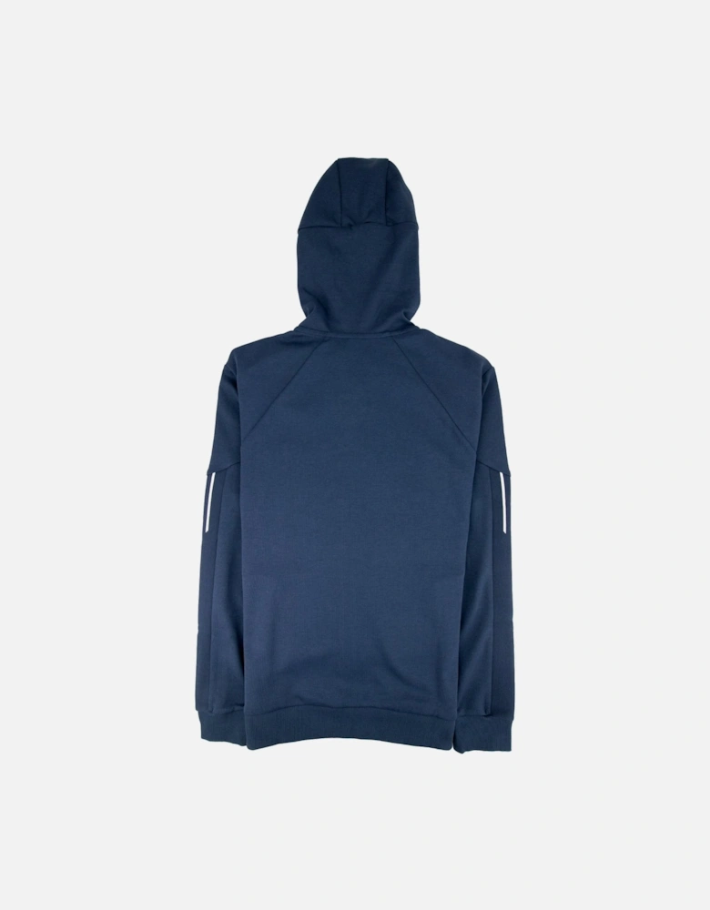Saggy Embroidered Hoodie Navy/Gold