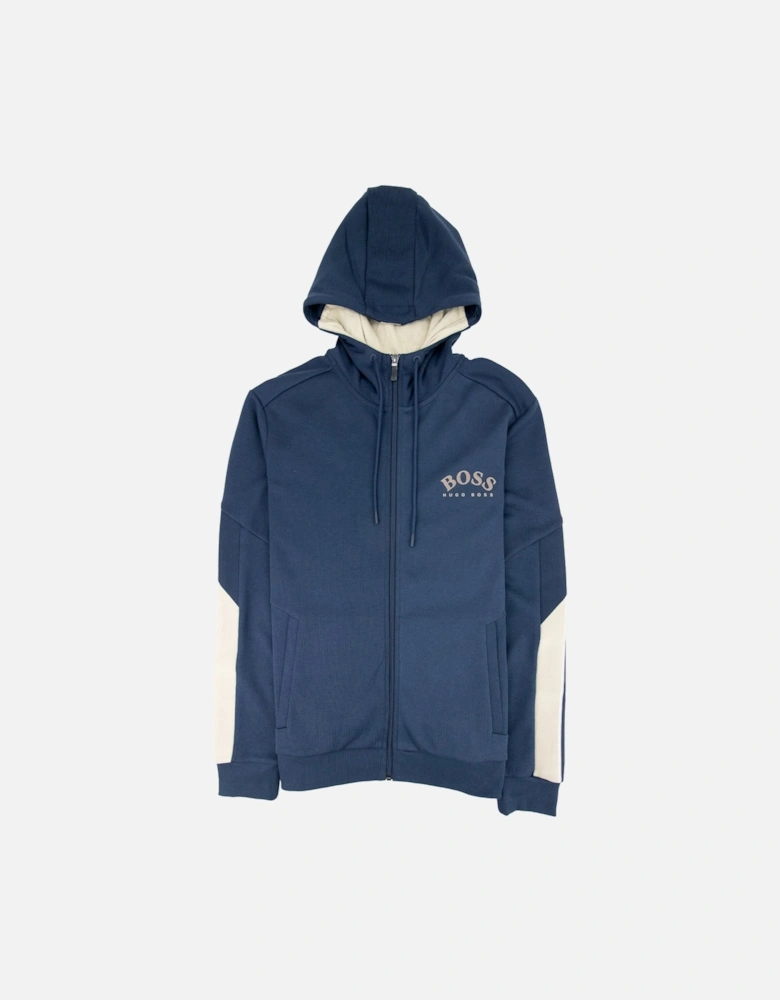 Saggy Embroidered Hoodie Navy/Gold