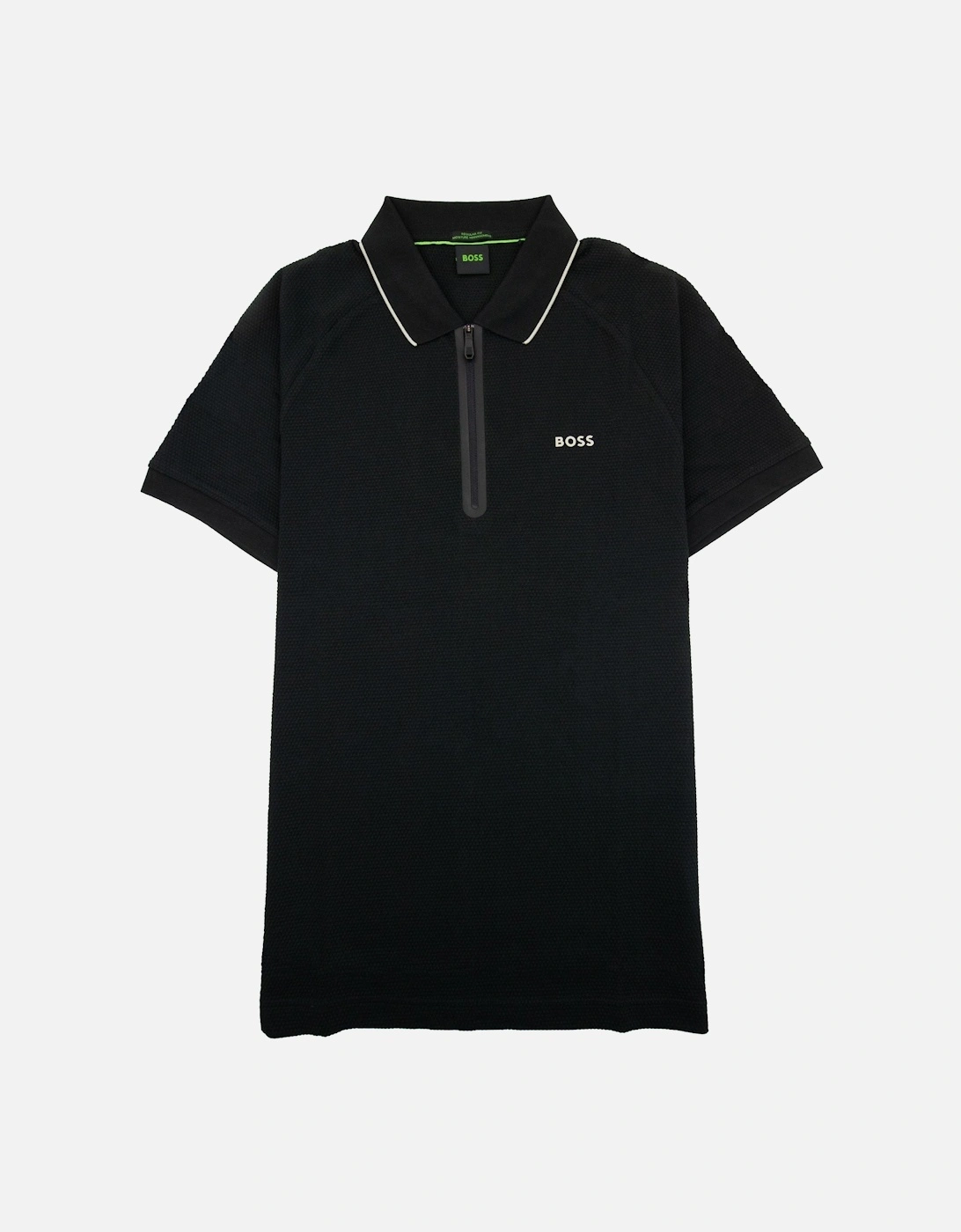 Philix Structured-cotton Polo Shirt With Contrast Logo Black 001, 5 of 4