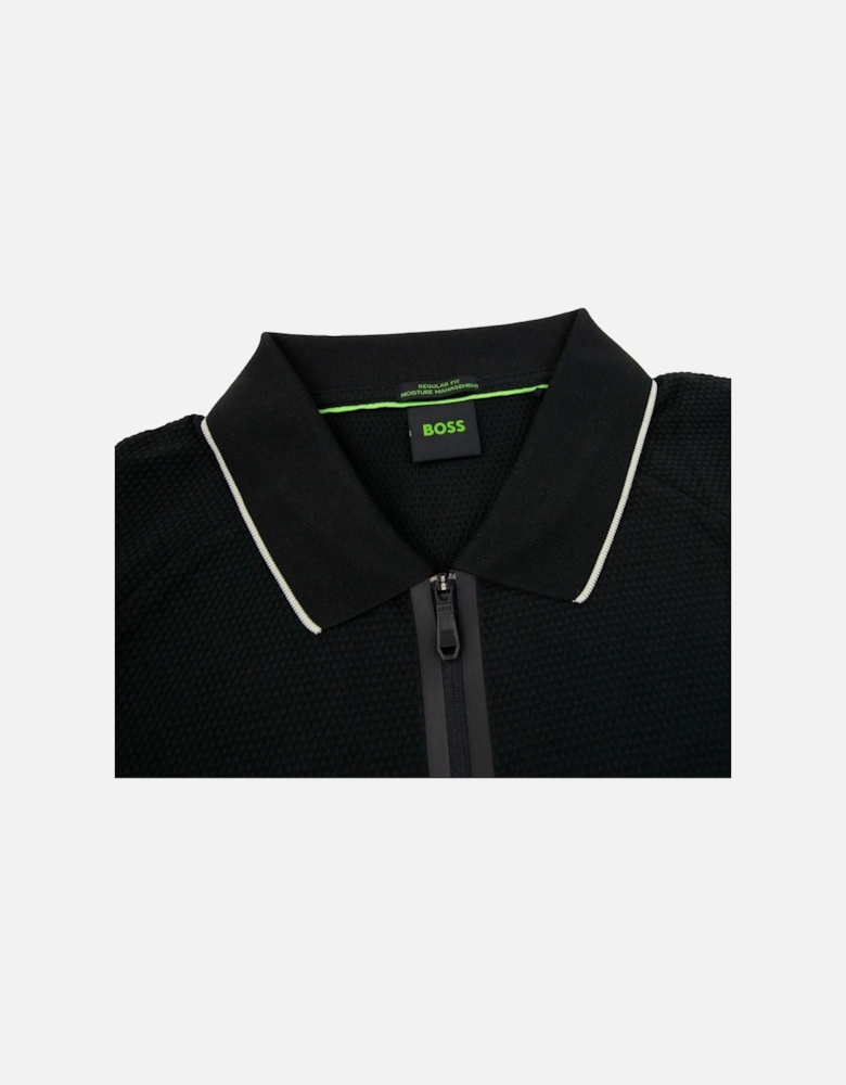 Philix Structured-cotton Polo Shirt With Contrast Logo Black 001