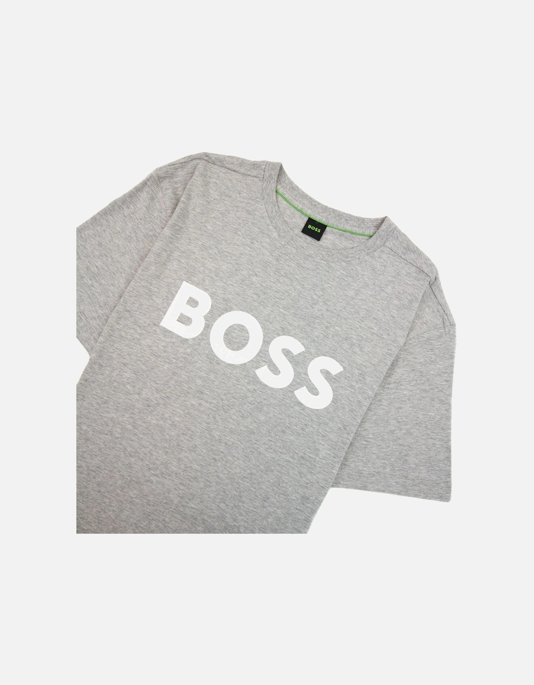 Tee 1 Logo Printed T Shirt Grey 059