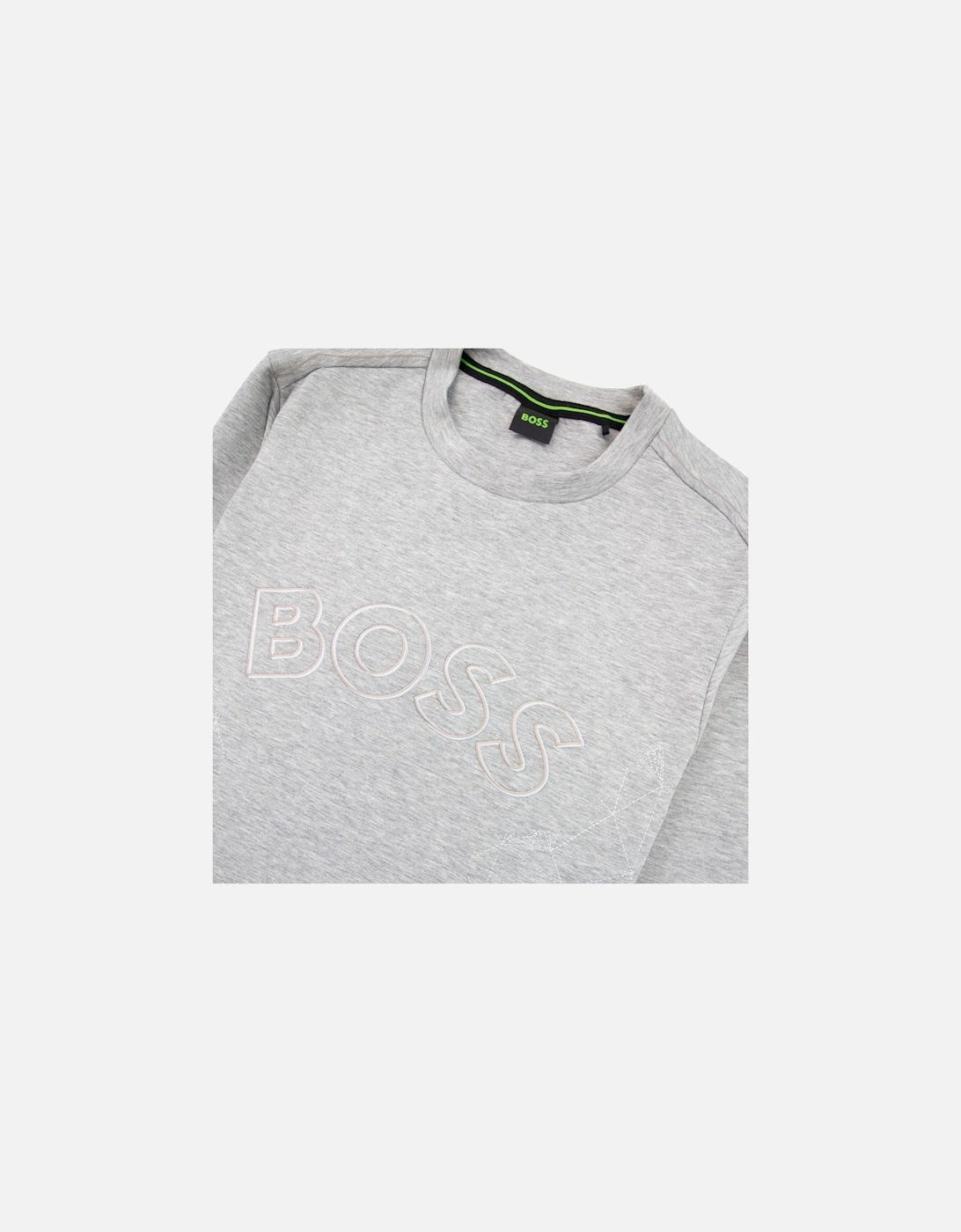 Salbo Iconic Curved Logo Sweatshirt Grey 059
