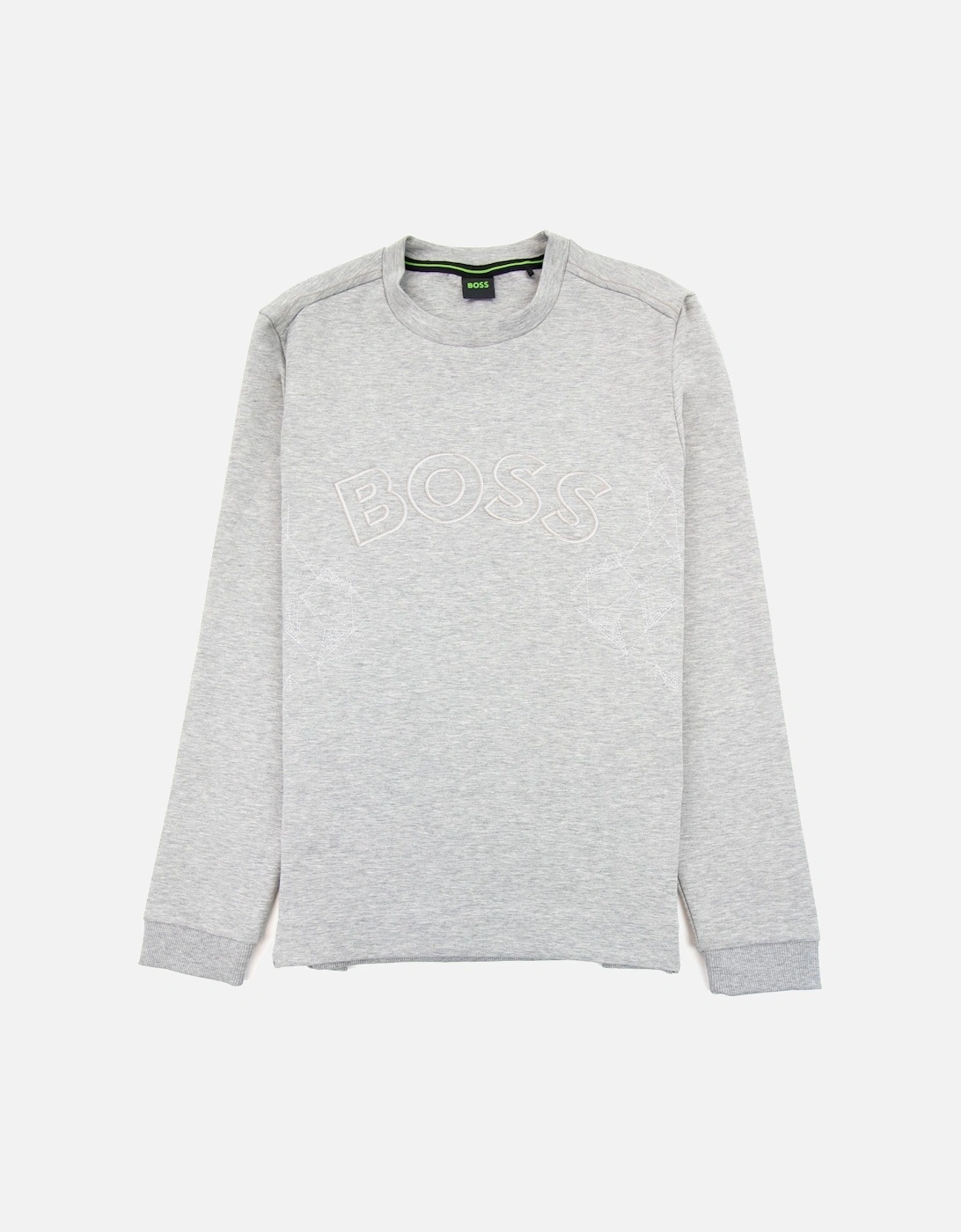 Salbo Iconic Curved Logo Sweatshirt Grey 059, 5 of 4
