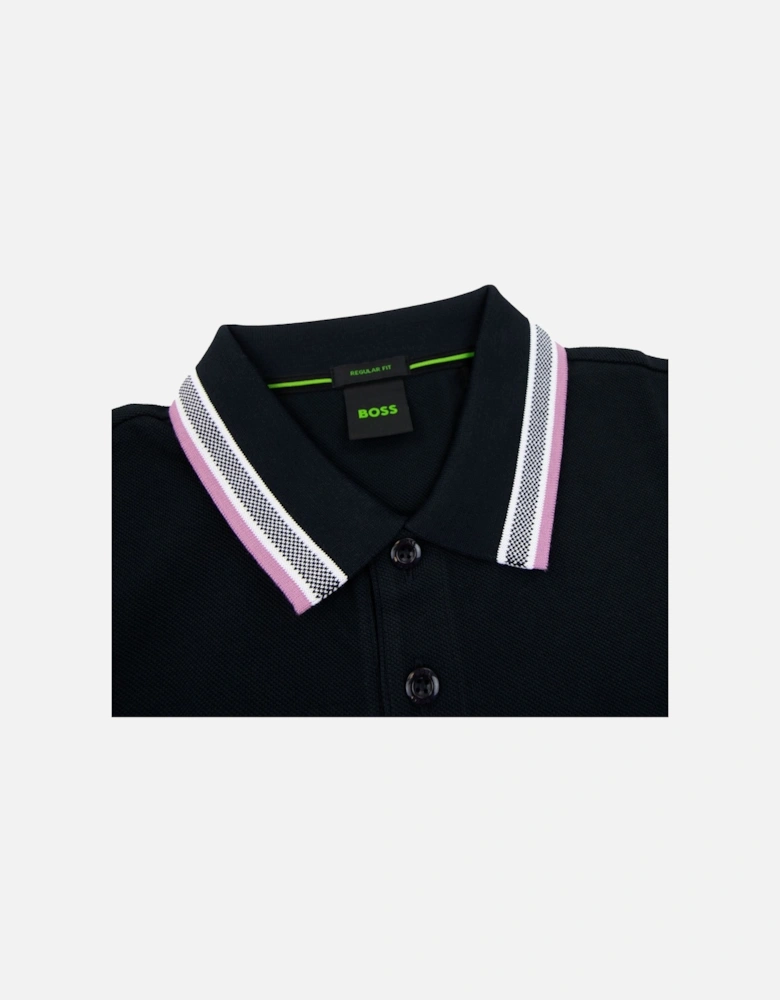 Plisy Regular Fit L/s Polo Black 401