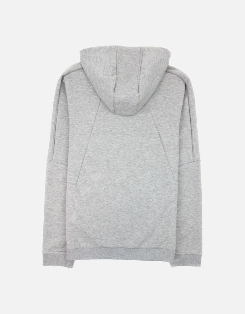 Saggy 2 Grid Artwork Zip Up Hoody Gray 059