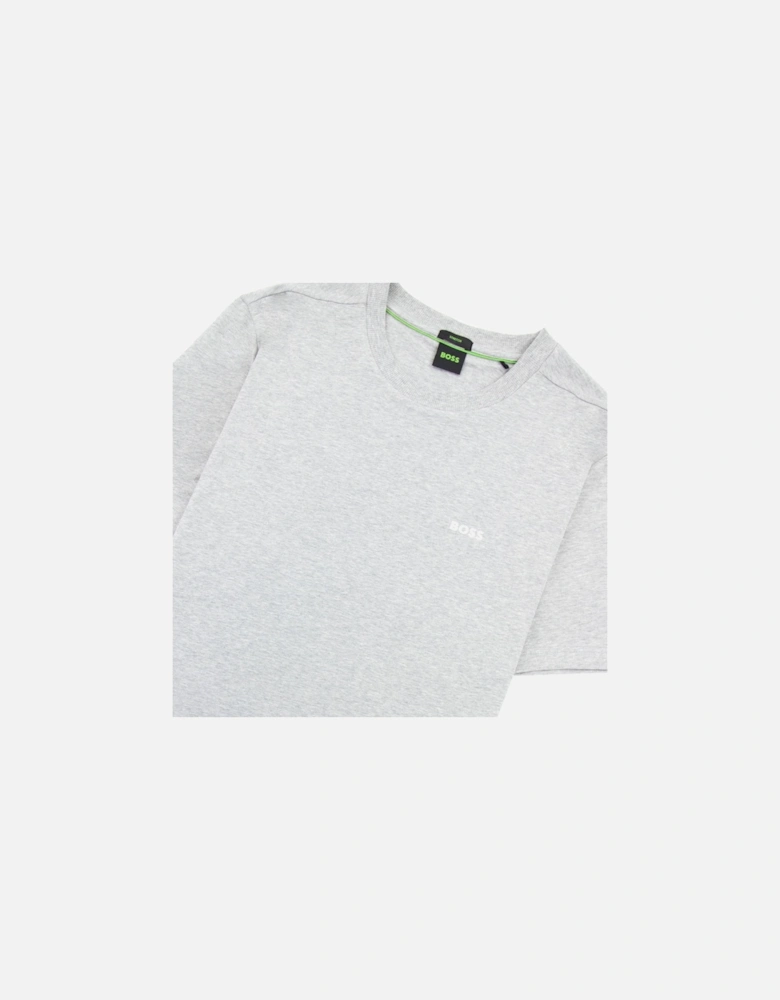 Contrast Printed Logo Tee Grey 060