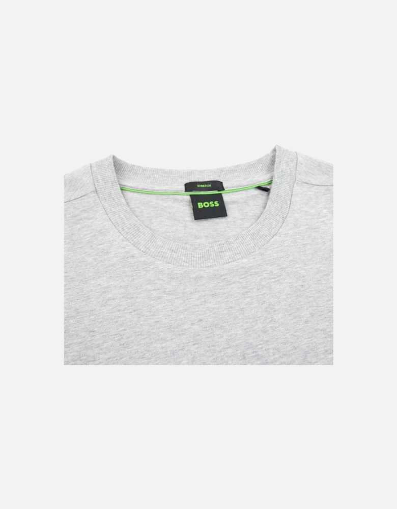Contrast Printed Logo Tee Grey 060