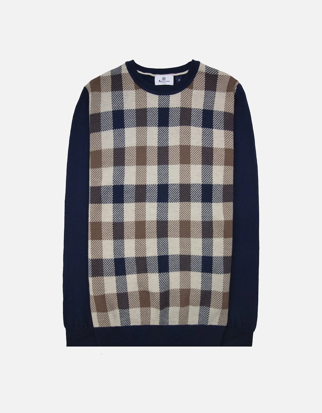 Active Club Check Lana Wool Sweater Navy 11, 5 of 4