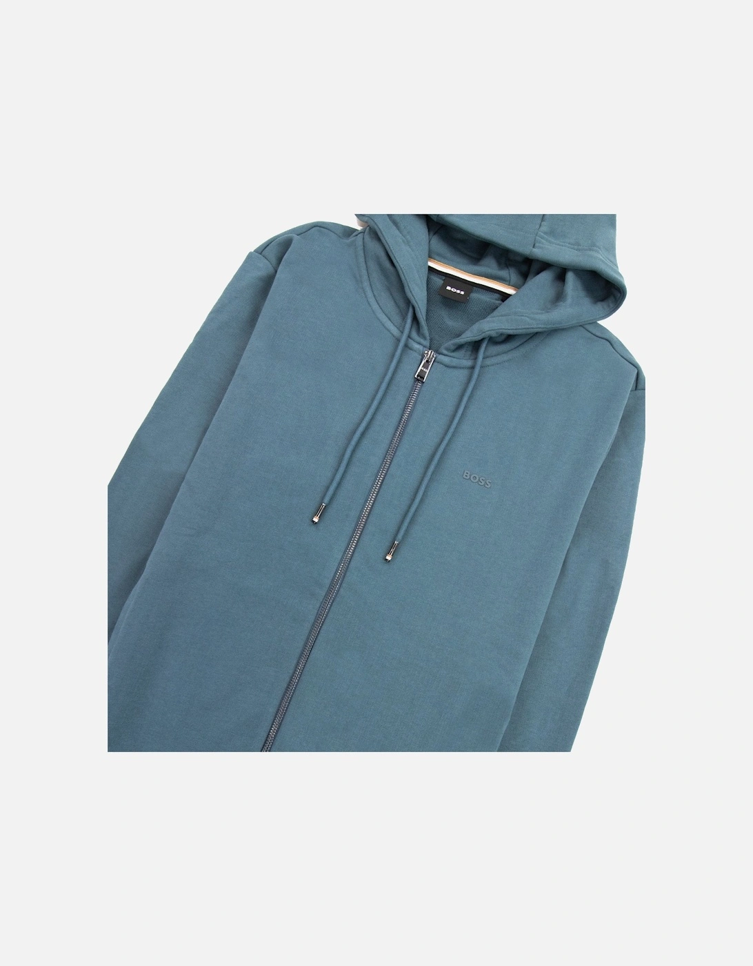 Seeger 92 Zip Hoodie Rubber Logo Turquoise 445