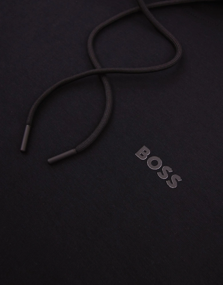 Soody Stretch-cotton Hoodie With Sandwich Logo Black 001