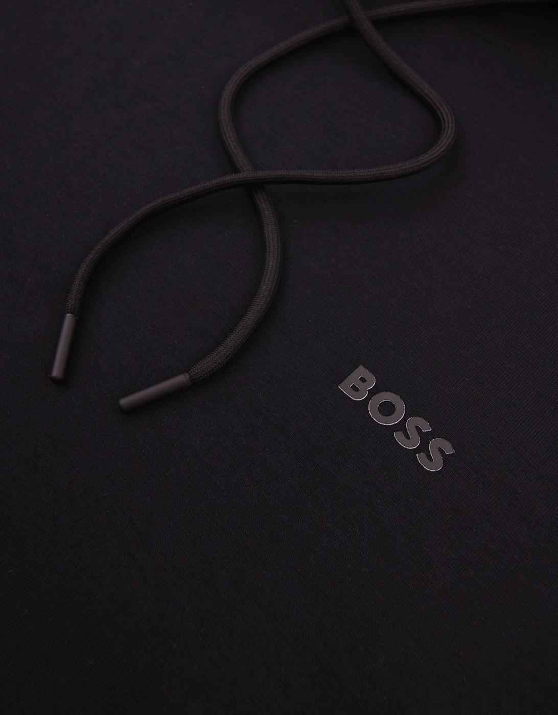 Soody Stretch-cotton Hoodie With Sandwich Logo Black 001