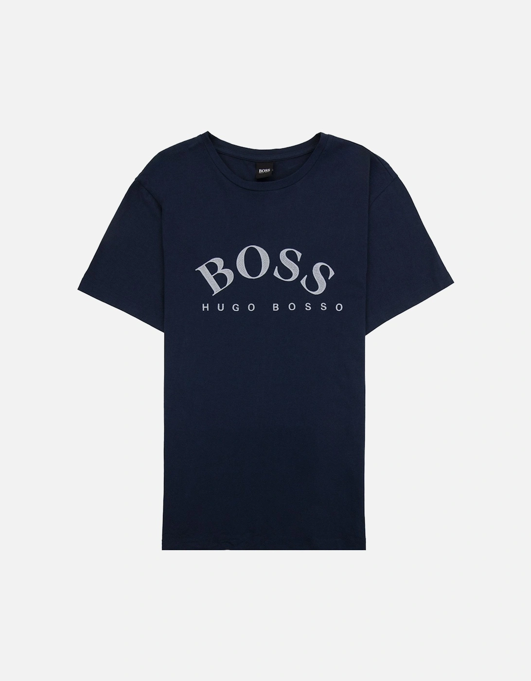 Curved Embroidered Large Logo T-shirt 416 Navy, 6 of 5