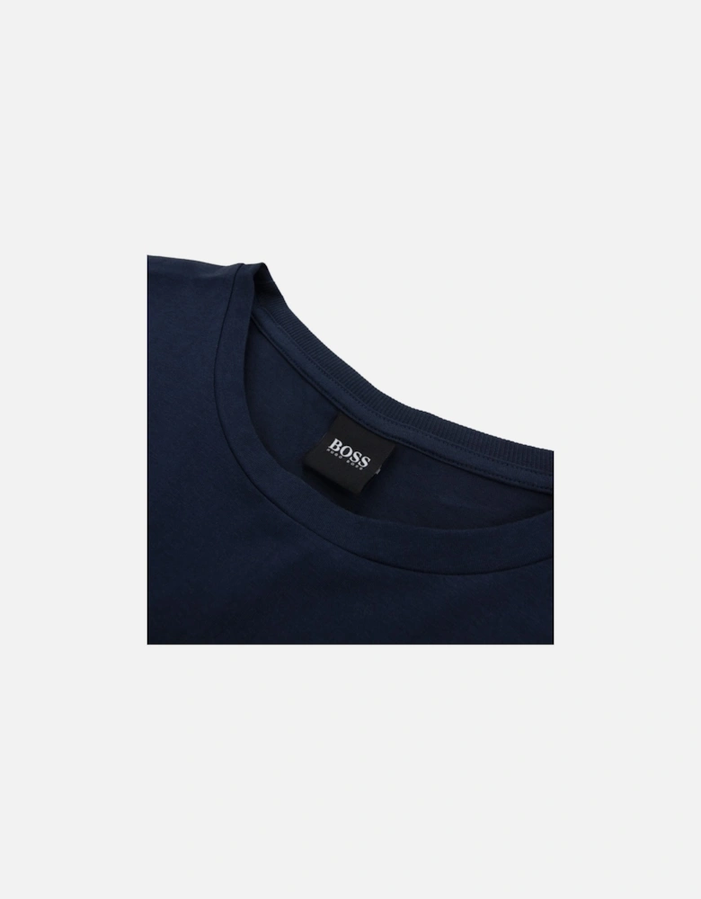 Curved Embroidered Large Logo T-shirt 416 Navy