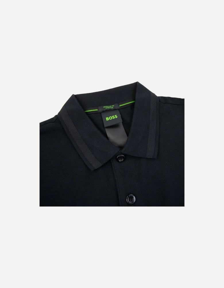 Pio 1 Stretch Regular Fit Polo Black 001