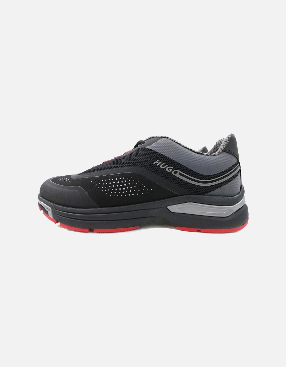 Hugo Axel Runner Mixed Material Trainer Black 001, 6 of 5