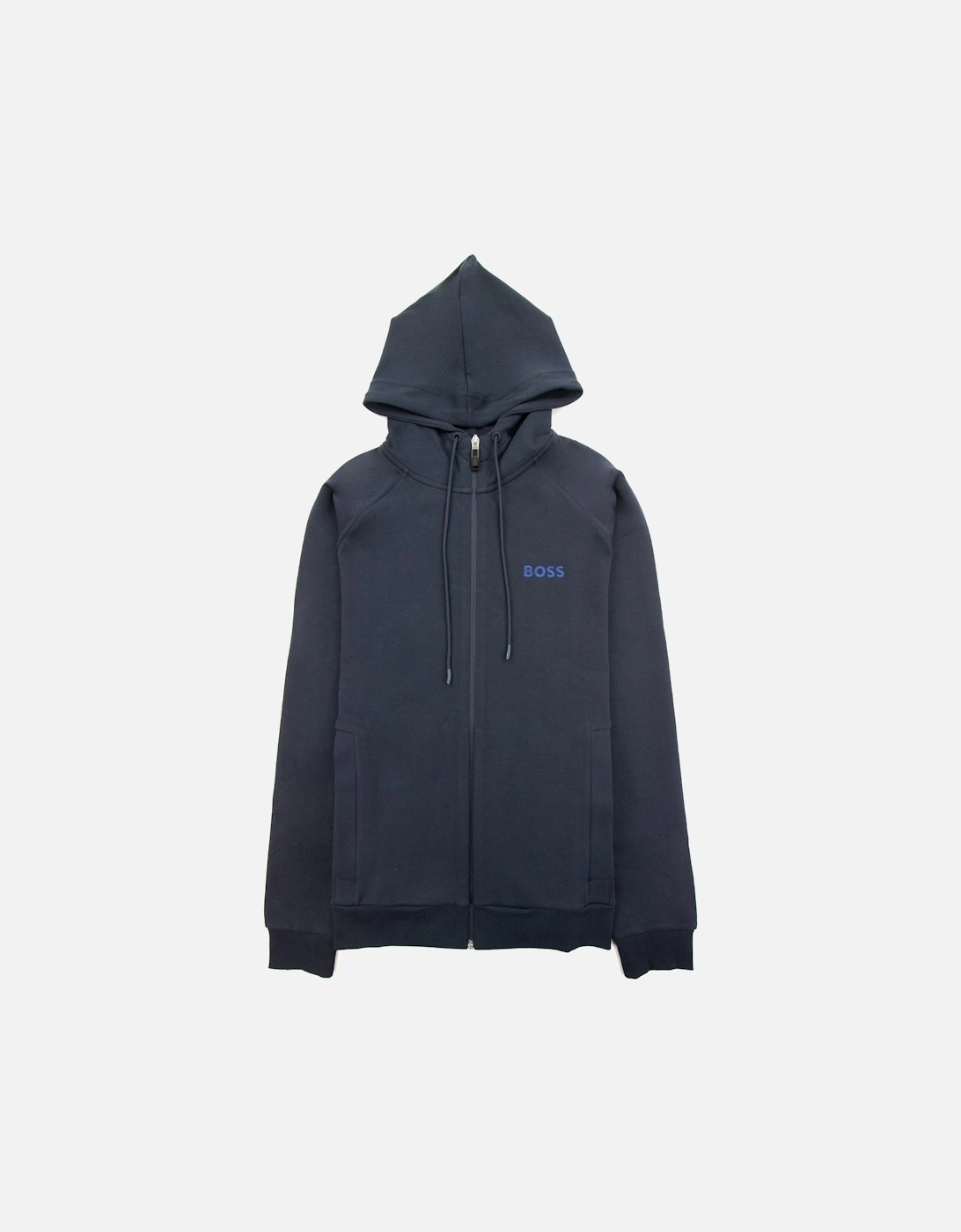 Saggy 1 Embroidered Logo Zip Up Hoodie Navy 402, 5 of 4