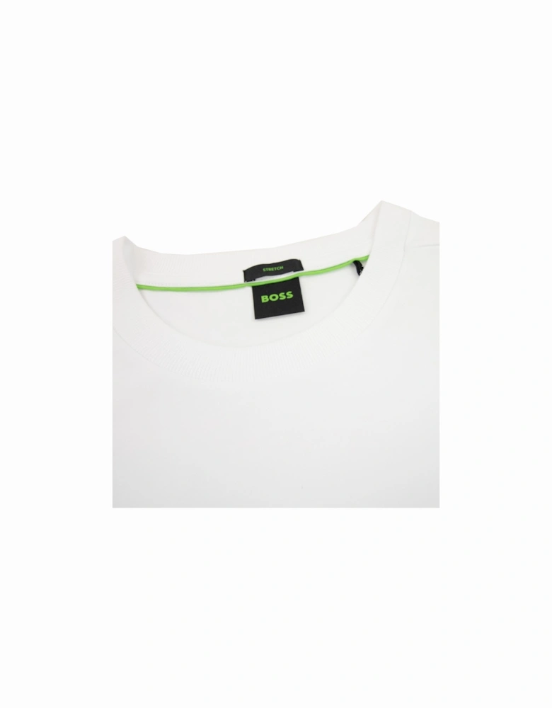 Contrast Printed Logo Tee White 100