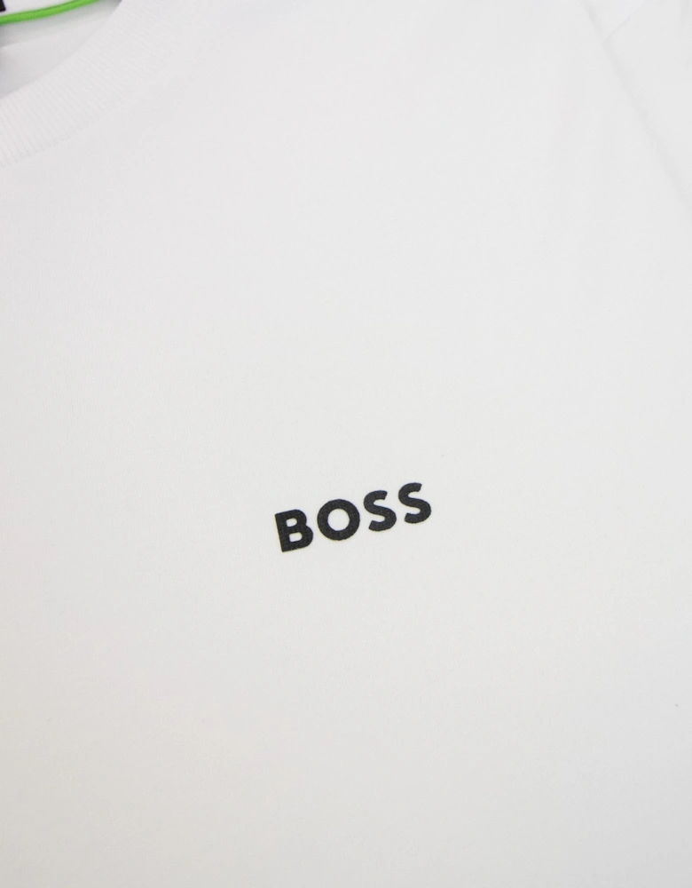 Contrast Printed Logo Tee White 100