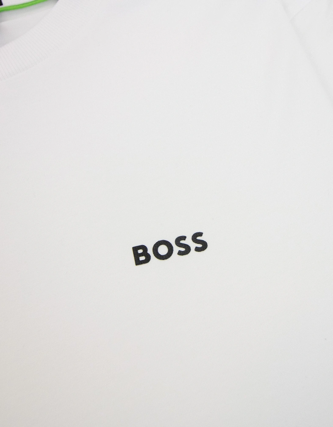 Contrast Printed Logo Tee White 100