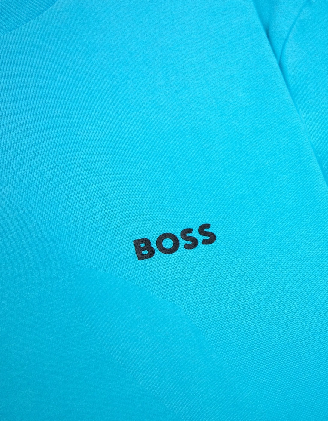 Contrast Printed Logo Tee Light Blue 497
