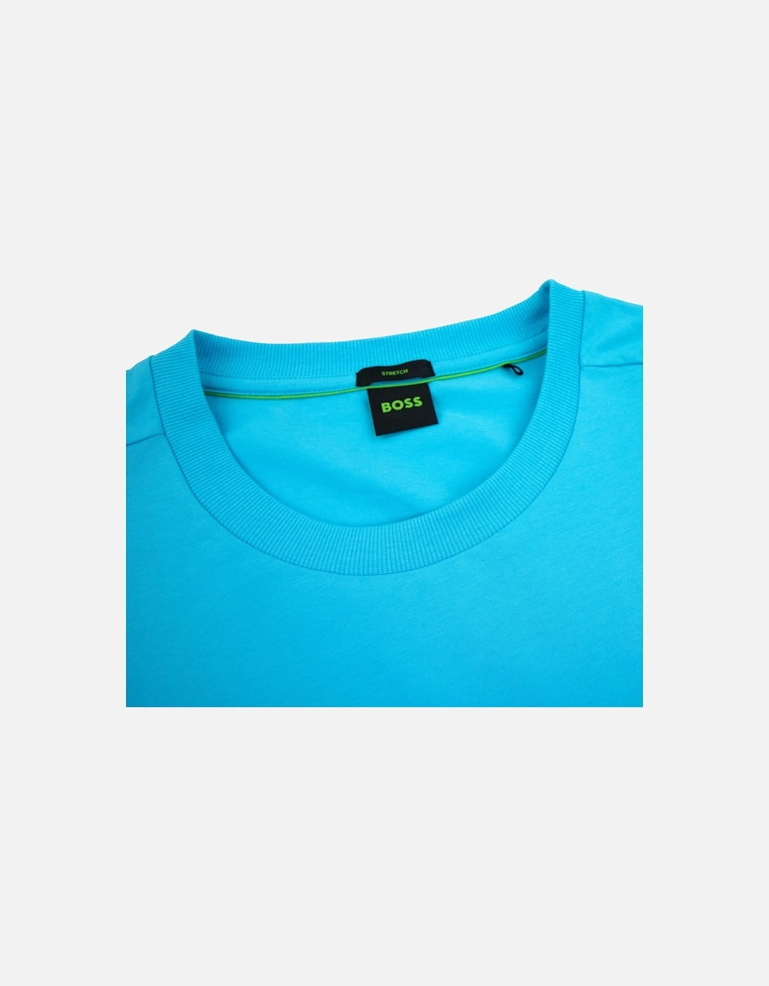 Contrast Printed Logo Tee Light Blue 497