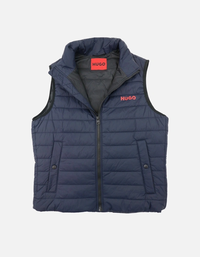 Hugo Bentino2221 Padded Gilet Dark Blue 405