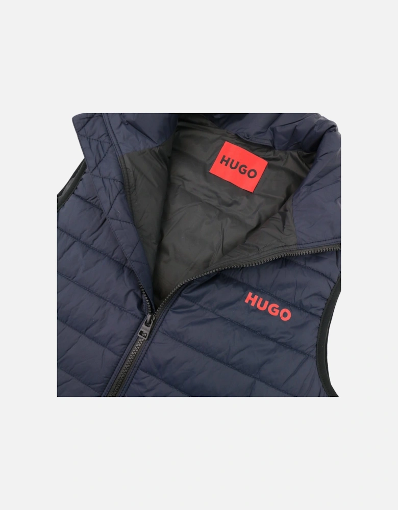 Hugo Bentino2221 Padded Gilet Dark Blue 405