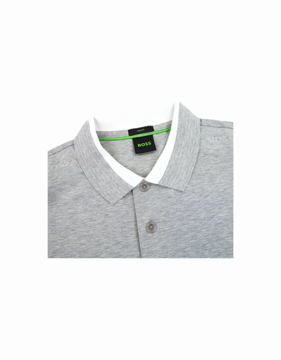 Paule Insert Logo Polo Shirt Grey 059