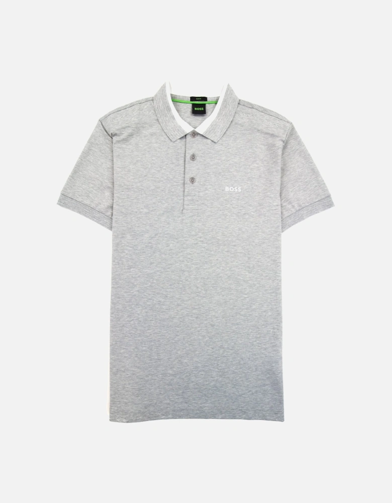 Paule Insert Logo Polo Shirt Grey 059