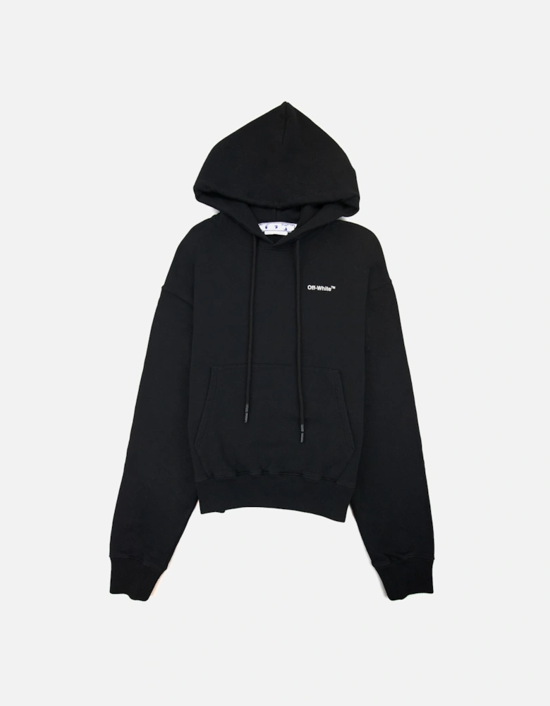 Off White Caravage Arrow Over Hoodied Sweatshirt Black/white