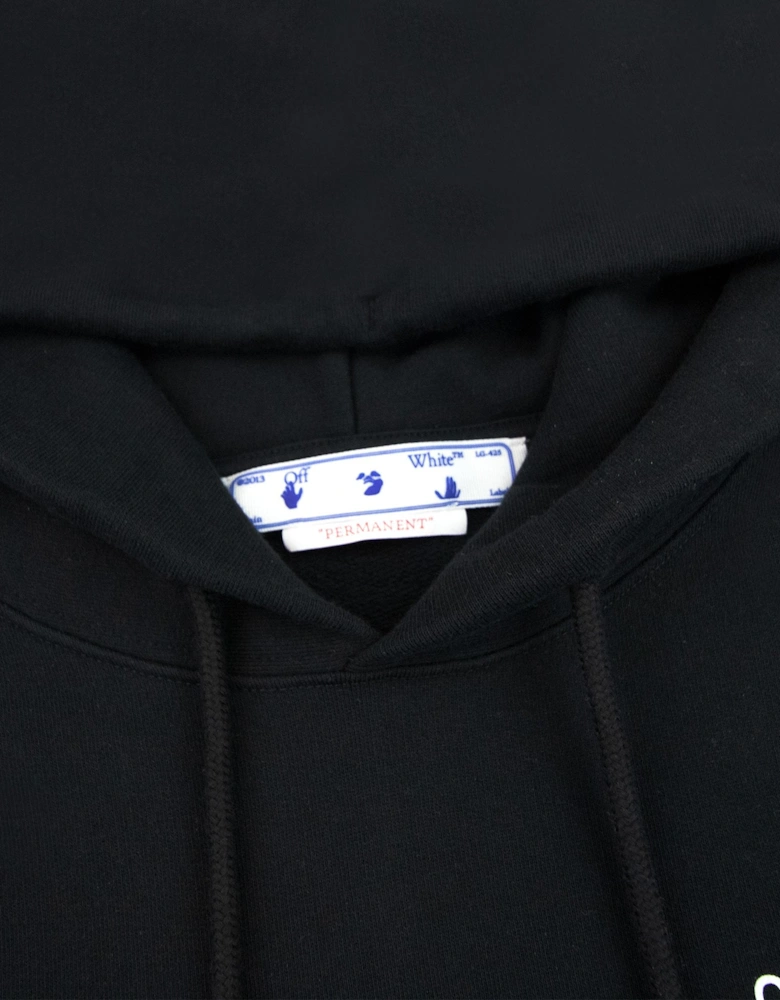 Off White Caravage Arrow Over Hoodied Sweatshirt Black/white