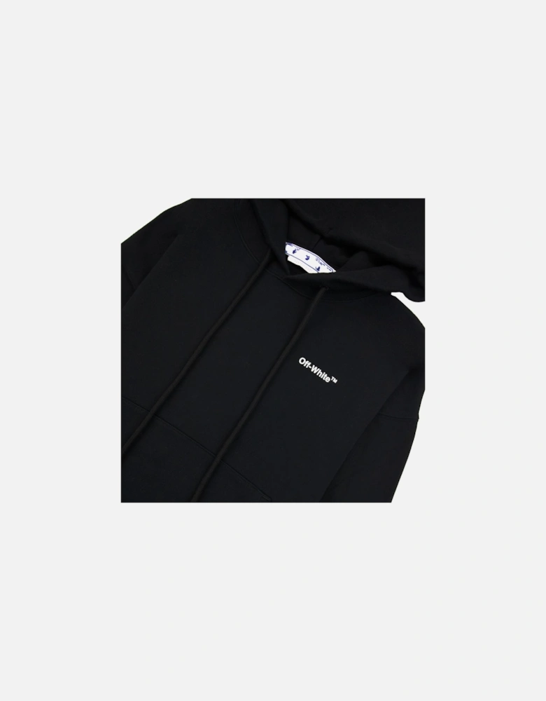 Off White Caravage Arrow Over Hoodied Sweatshirt Black/white