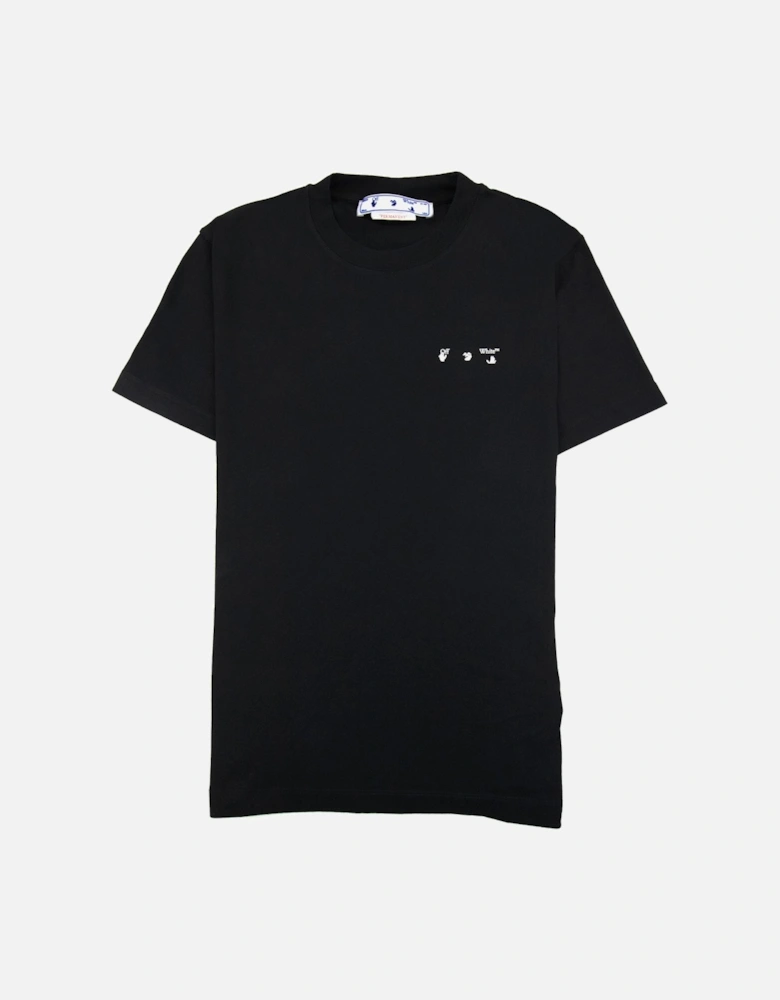 Off White Caravage Paint Slim S/s T Shirt Black/white