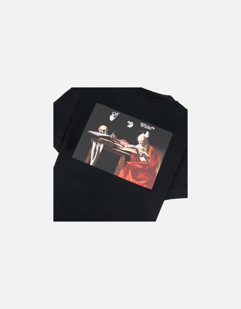 Off White Caravage Paint Slim S/s T Shirt Black/white