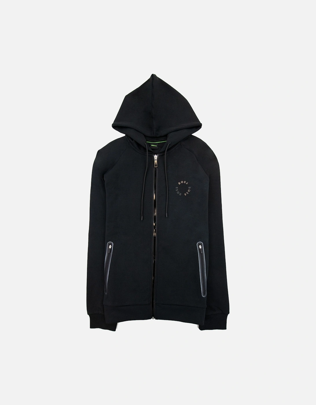 Saggy 2 Cotton-blend Zip-up Hoodie With Raised Log Black 001, 6 of 5
