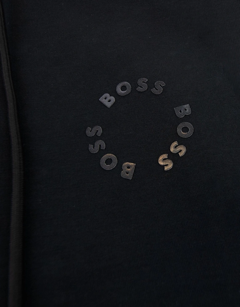 Saggy 2 Cotton-blend Zip-up Hoodie With Raised Log Black 001