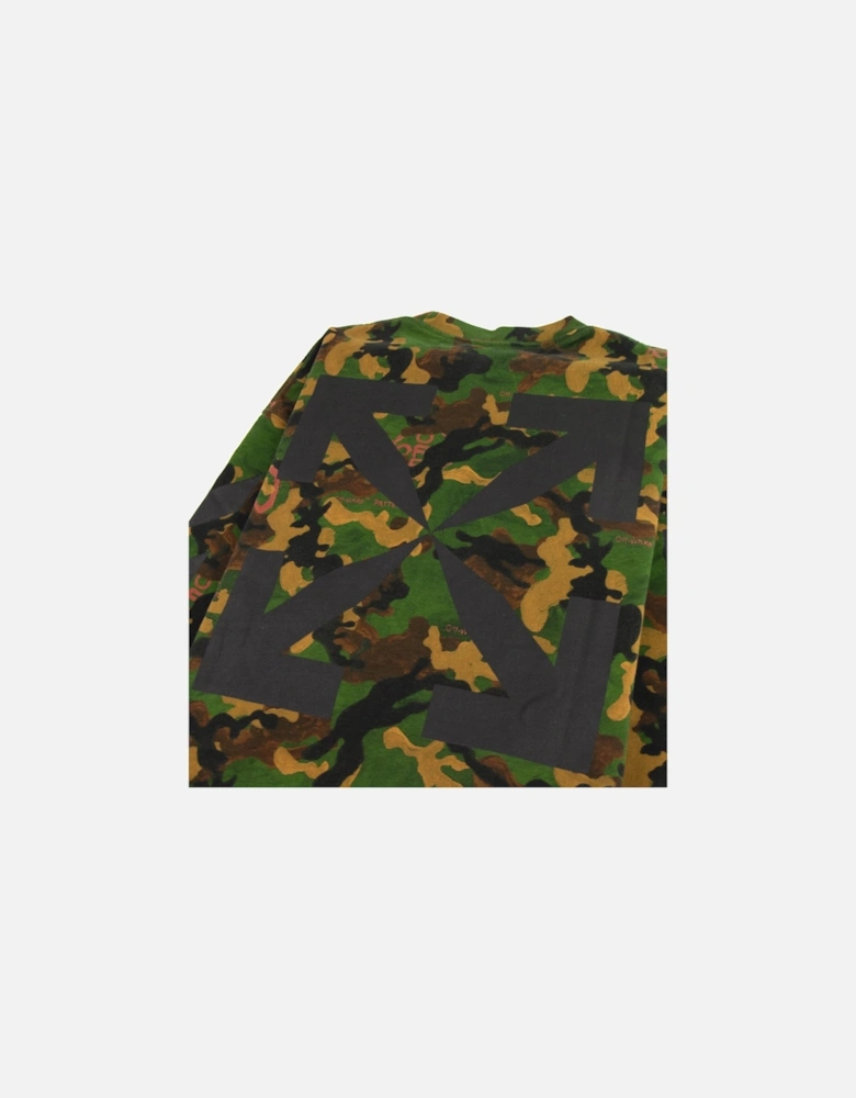 Off White Camouflage Oversized Crewneck Sweatshirt Camo