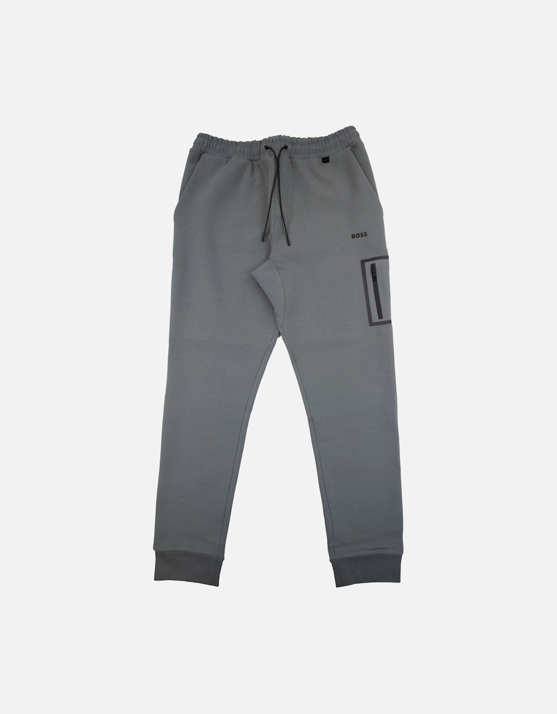 Hariq Cotton-blend Tracksuit Bottoms With Decorative Reflective Logo Dark Grey, 6 of 5