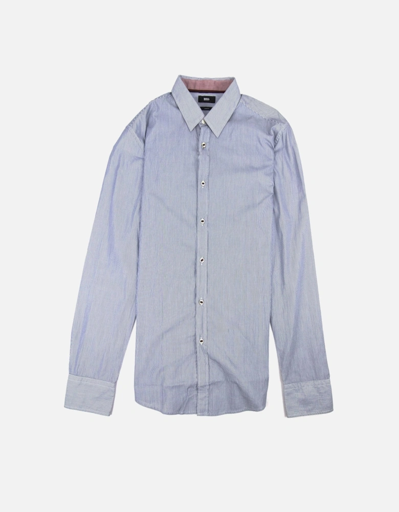 Ronny 36 Modern L/s Shirt Blue/white SA30