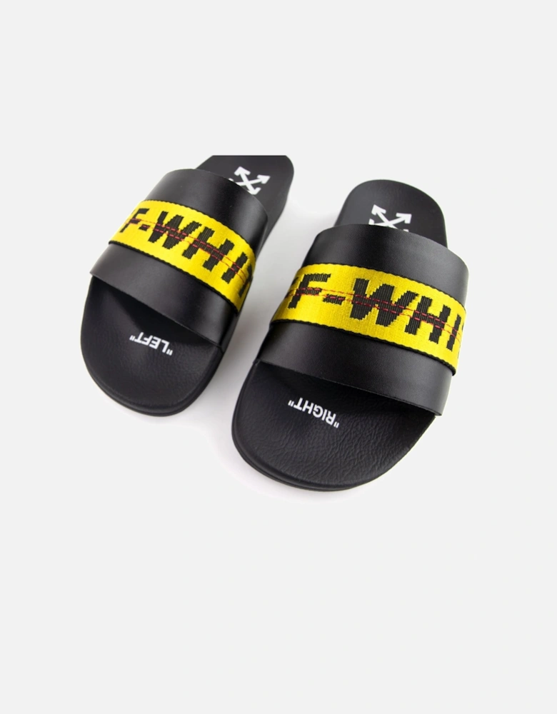 Off White Industrial Sliders Black