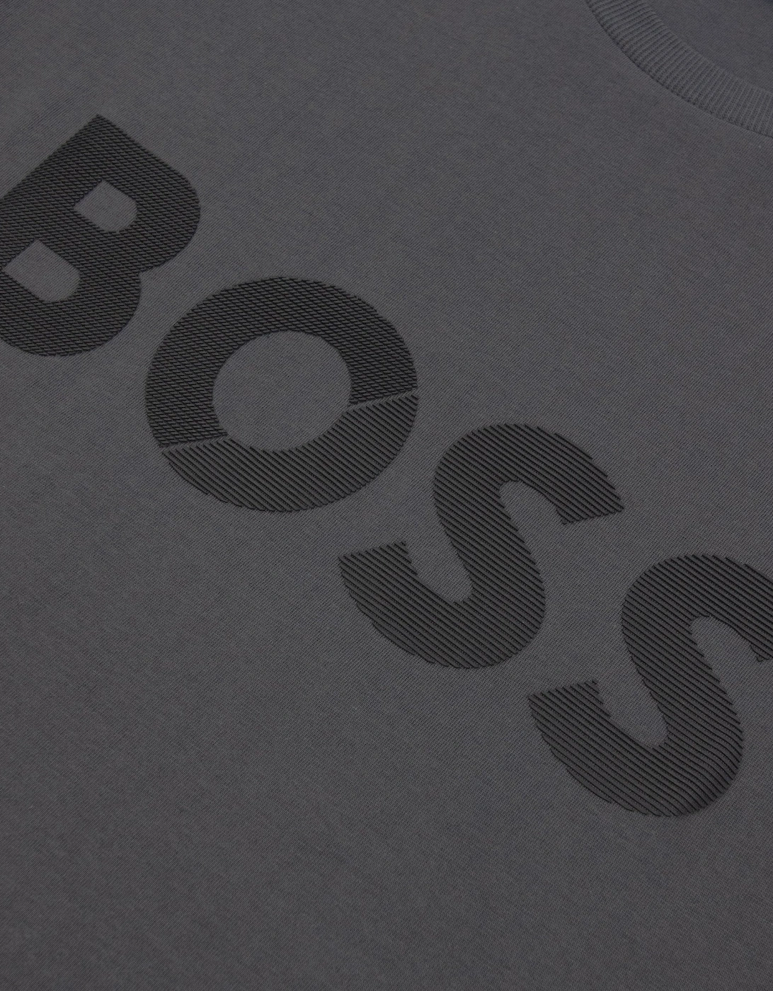 Tape Logo Tee T Shirt Grey 027