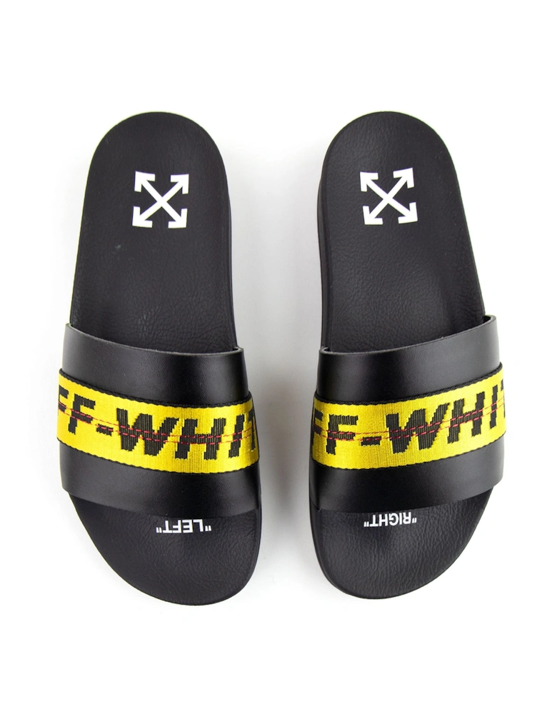 Off White Industrial Sliders Black