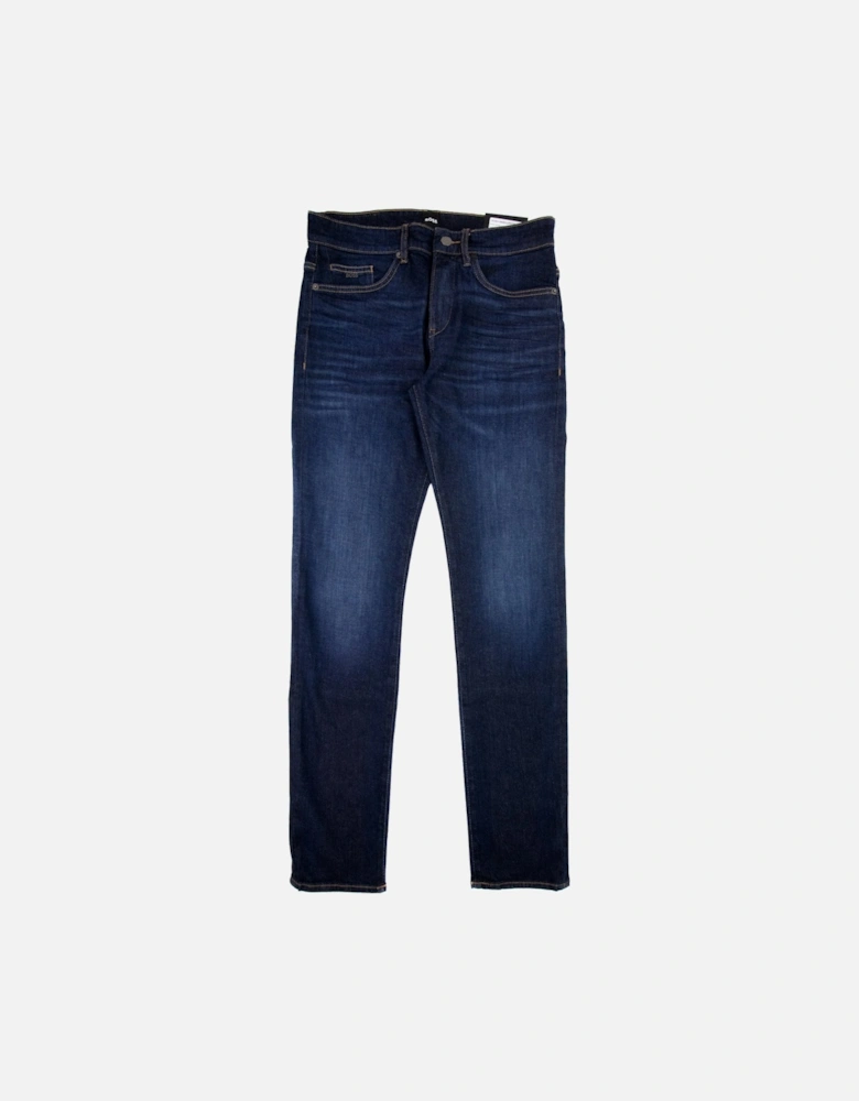 Slim-fit Jeans In Super-soft Dark-blue Denim Denim