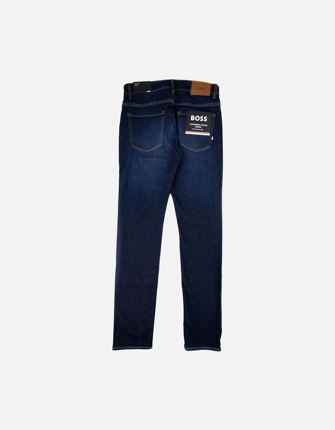 Slim-fit Jeans In Super-soft Dark-blue Denim Denim